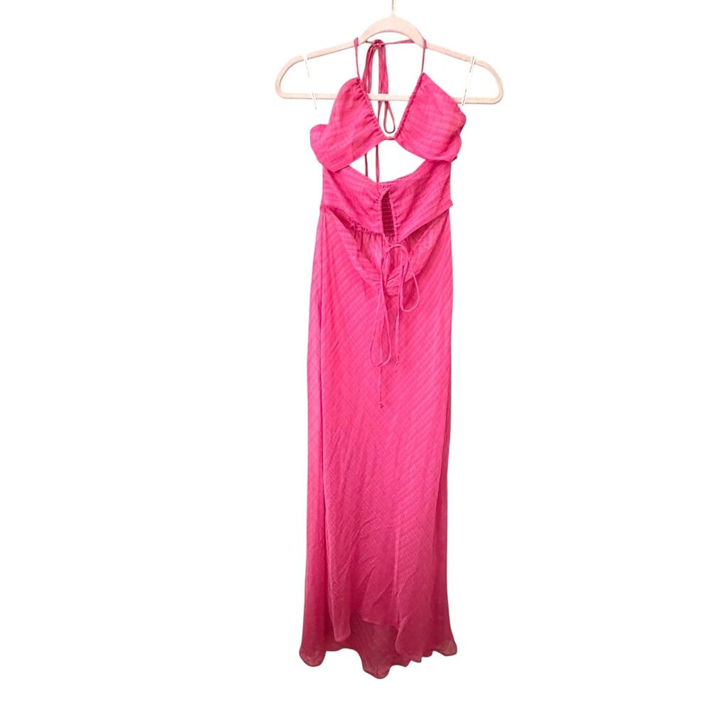LOVERS AND FRIENDS Halter Cutout Midi Dressβ Pink NWT Small